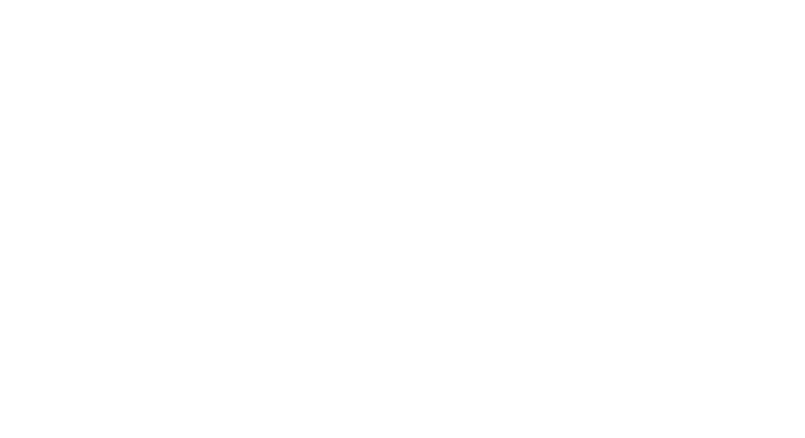並木道を走るクラシックカー風の車を描いた青色の線画イラスト